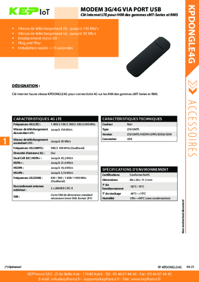 Modem USB 3G-4G EU 