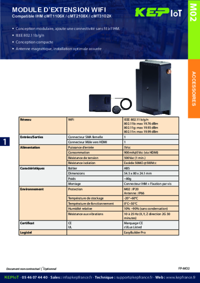 Module d'extension WiFi pour IHM