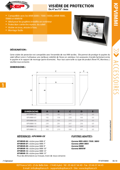 Boitier Visière de Protection  