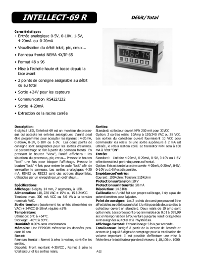 Compteur/Timer Industriel LED à Présélection – INT69RT