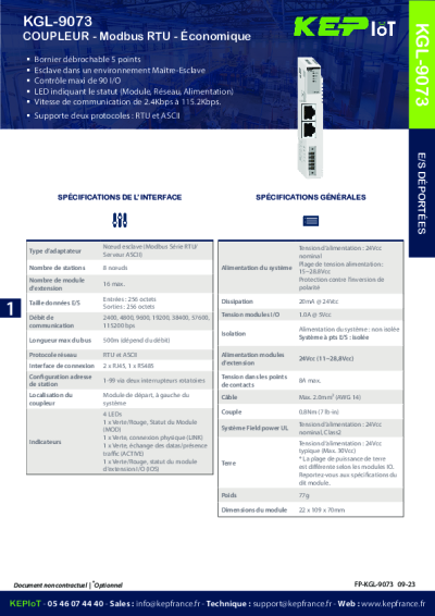 Coupleur Modbus RTU économique