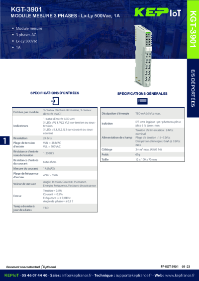 Module Mesure 3 Phases
