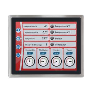 Moniteur industriel Étanche en Inox Tactile - FEF150 - 15