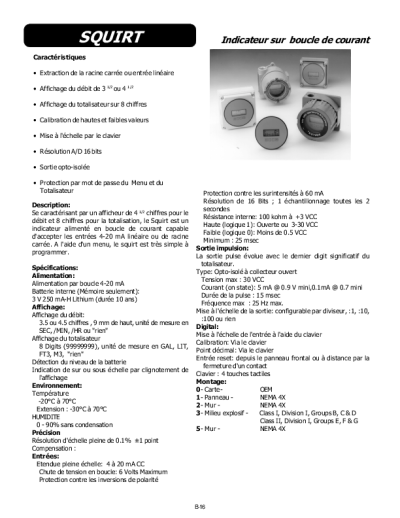 Instrumentation, Indicateur Spécifique – SQUIRT