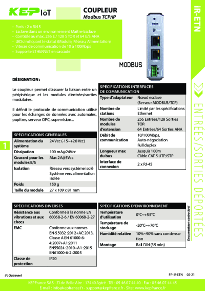 Module d'interface de communication Weinteik