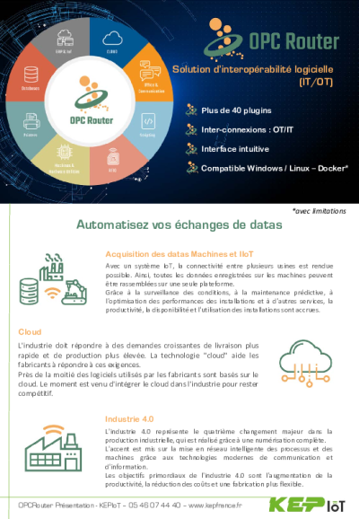 OPCRouter - Interopérabilité IT/OT