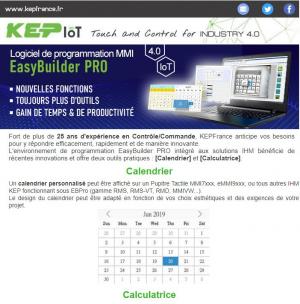 NEWSLETTERS - EasyBuilder - Nouvelles fonctions