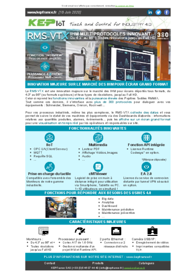 NEWSLETTERS - IHM Innovant cMT-FHDX-220