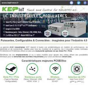 NEWSLETTERS - Gamme d'UC avec Slots PCI