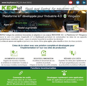 Plateforme IIoT - offre KEPIoT Thingworx