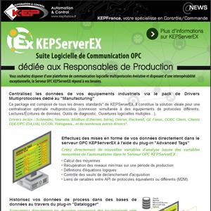NEWSLETTERS - Solution Serveur OPC dédiée aux Responsables de Production