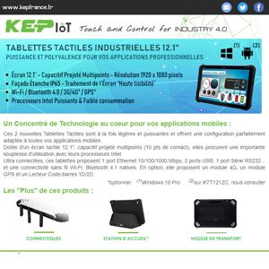 NEWSLETTERS - Gamme de Tablettes Tactiles 12.1''