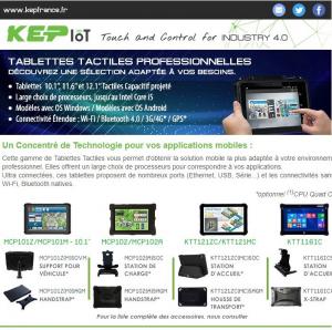 NEWSLETTERS - Sélection de Tablettes Industrielles par KEP