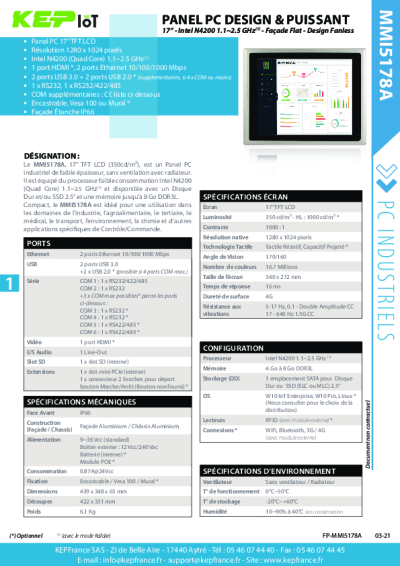 PC Fanless Compact 17