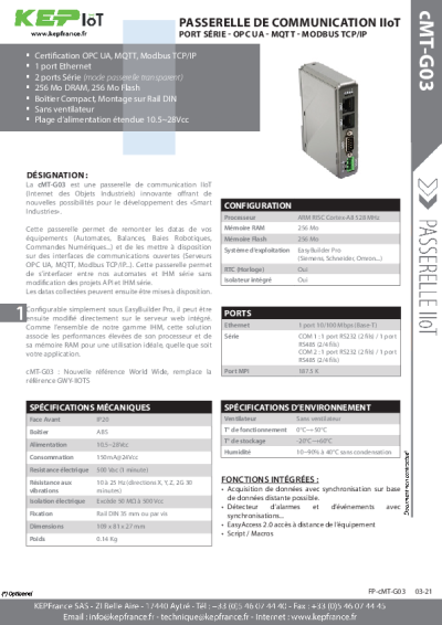 Passerelle IIoT innovante 