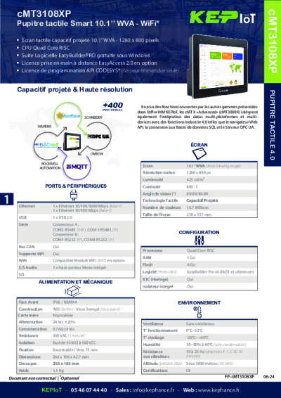 Terminal Weintek cMT3108XP