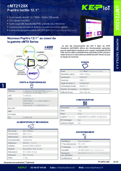 IHM Weintek cMT2128X 12,1''