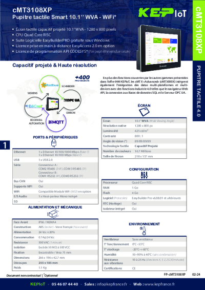 Terminal Weintek cMT3108XP