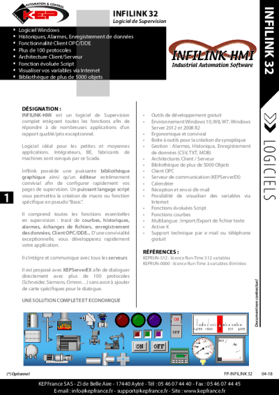 Logiciel de Supervision Industrielle – Infilink-HMI